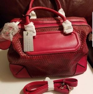 NWT Alyssa large red shoulder bag